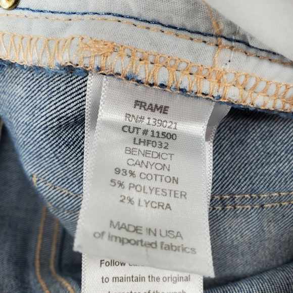 Frame Le High Flare Jeans Benedict Canyon Wash Womens Size 27 - Picture 12 of 13